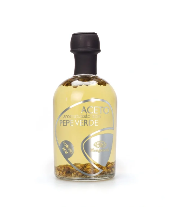 Aceto di Vino Aromatizzato al Pepe Verde - Mengazzoli 250 ml