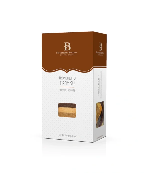 Biscotti Tronchetto Tiramisù Cioccolato, Vaniglia e Caffè - Bettina 150 g