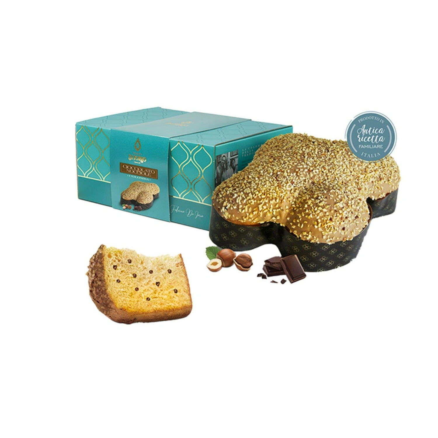 Colomba Pandorata al Cioccolato e Nocciole - Di Iorio 1 Kg Colomba Pandorata al Cioccolato e Nocciole - Di Iorio 1 Kg