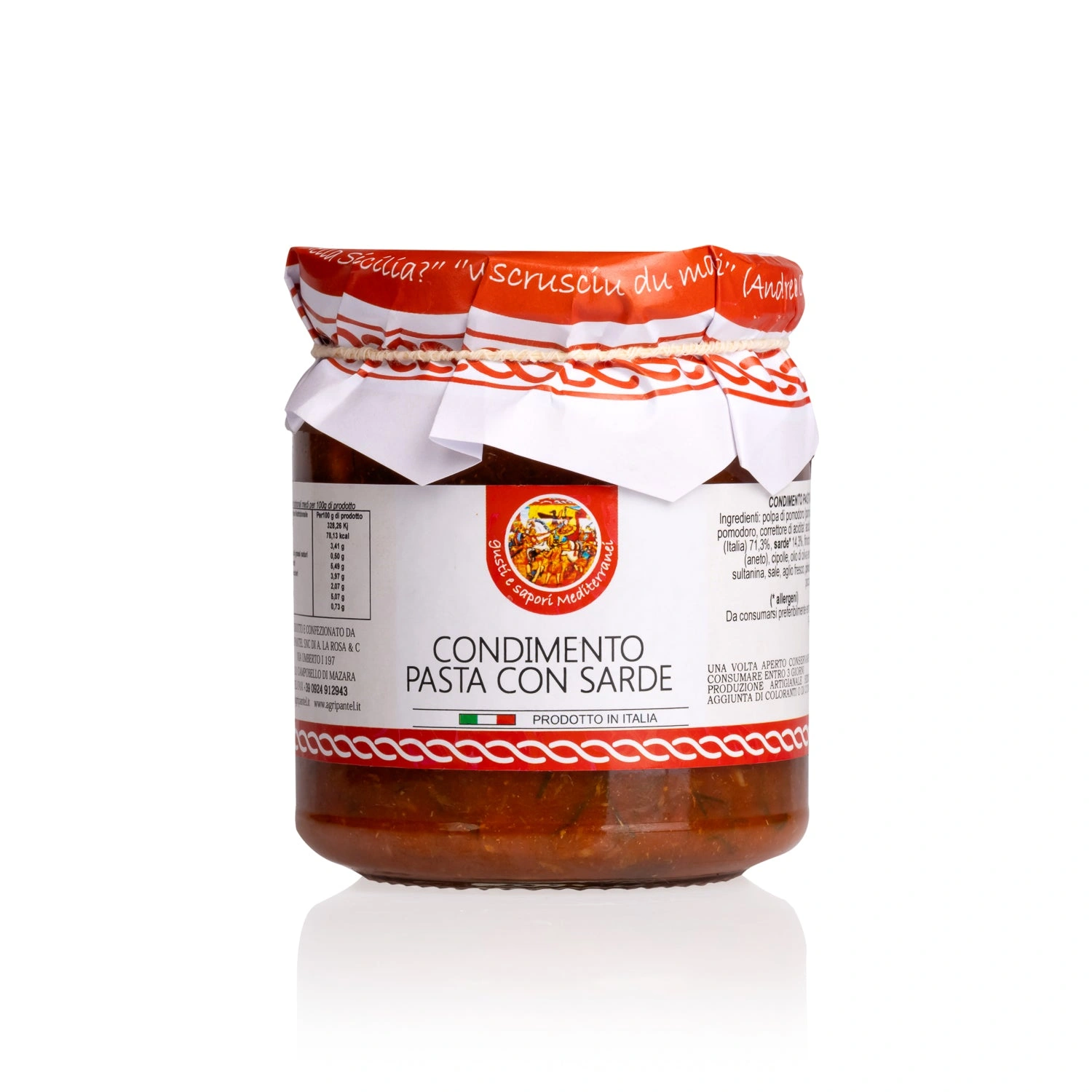 Condimento Pasta con Sarde - Agripantel 280 g Condimento Pasta con Sarde - Agripantel 280 g