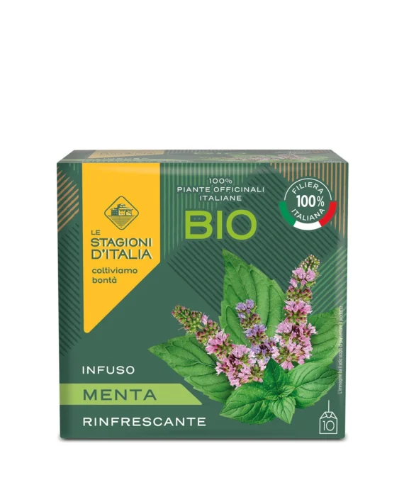 Infuso di Menta Piperita BIO Filiera Italiana - Le Stagioni d'Italia 10 filtri