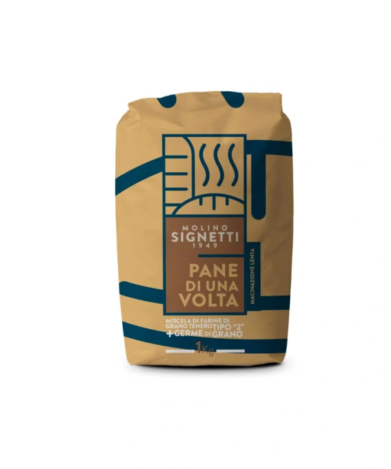 Miscela di Farine di Grano Tenero tipo 'Pane di una Volta' - Molino Signetti 1 Kg