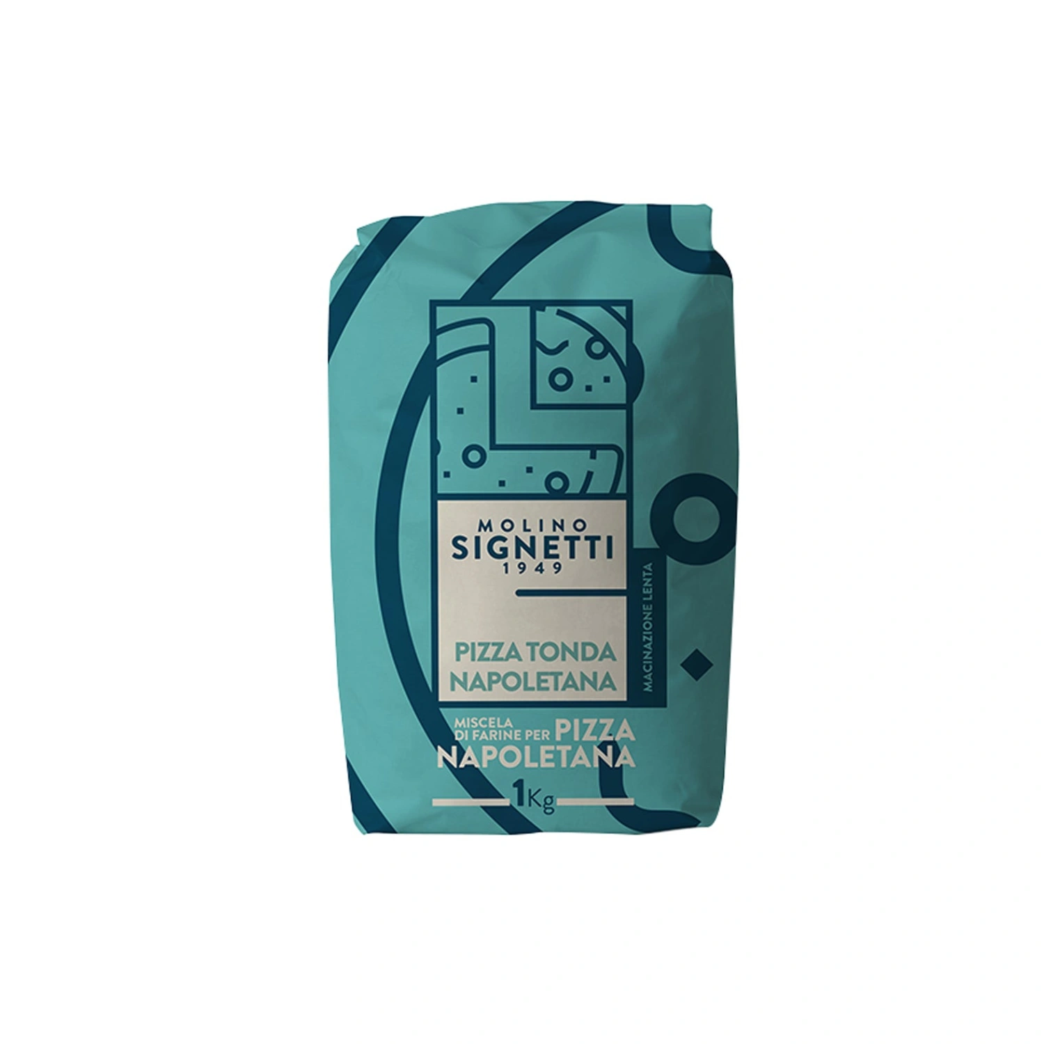 Miscela di Farine per Pizza Tonda Napoletana - Molino Signetti 1 Kg Miscela di Farine per Pizza Tonda Napoletana - Molino Signetti 1 Kg