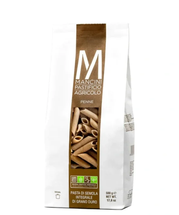 Penne Integrali di Grano Duro - Mancini Pastificio Agricolo 500 g