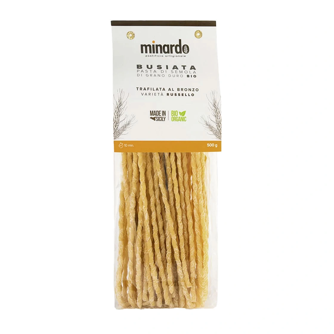 Pasta Busiata Lunga di Semola di Grano Duro - Pastificio Minardo 500 g Pasta Busiata Lunga di Semola di Grano Duro - Pastificio Minardo 500 g
