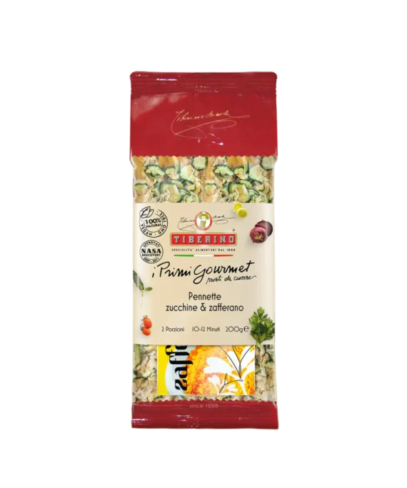 Pennette con Zucchine e Zafferano - Tiberino 200 g