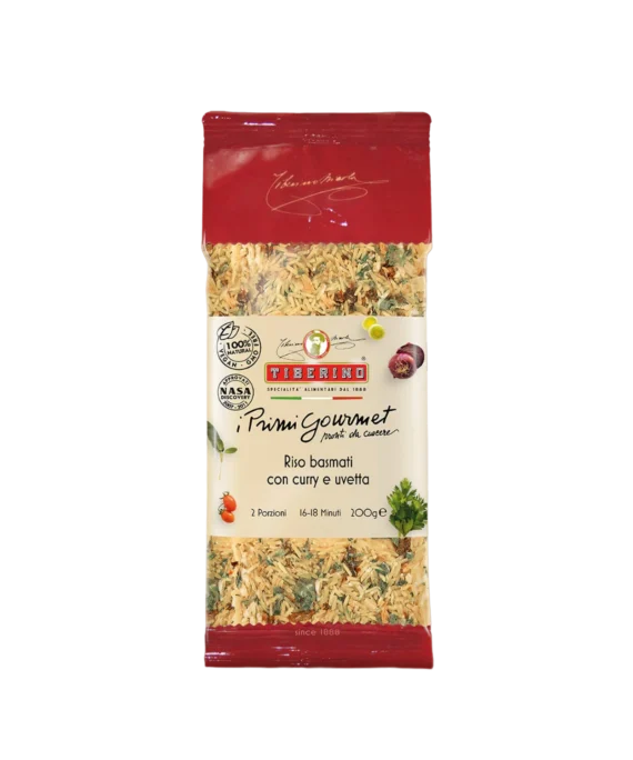 Riso Basmati al Curry e Uvetta - Tiberino 200 g