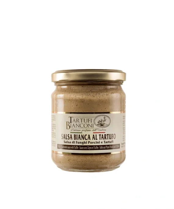 Salsa Bianca di Funghi Porcini e Tartufo - Tartufi Bianconi 180 g