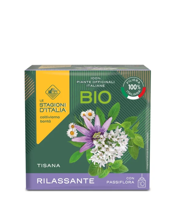 Tisana Rilassante BIO con Passiflora - Le Stagioni d'Italia 10 filtri