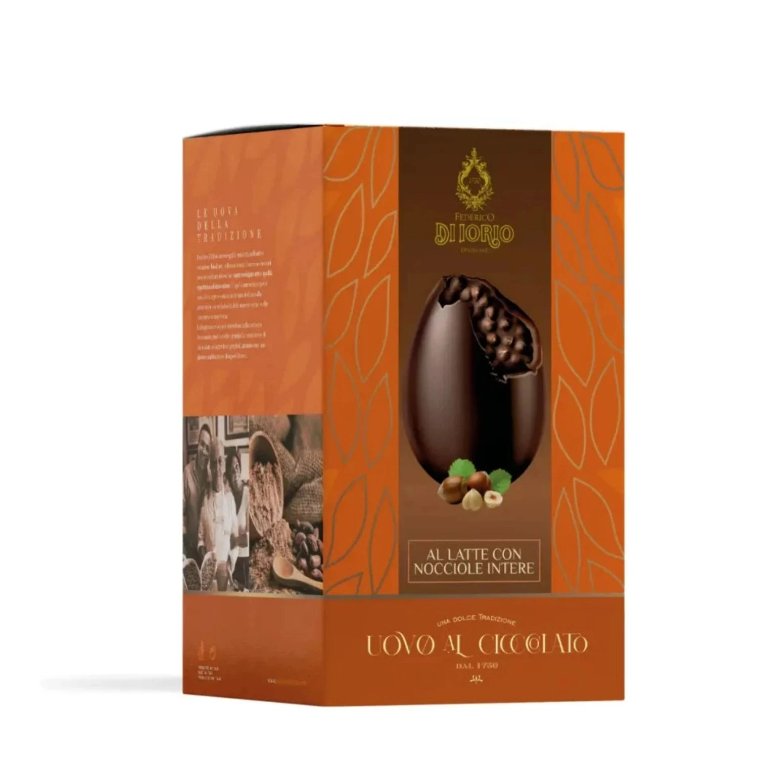 Uovo di Cioccolato al Latte con Nocciole Intere - Di Iorio 450 g Uovo di Cioccolato al Latte con Nocciole Intere - Di Iorio 450 g