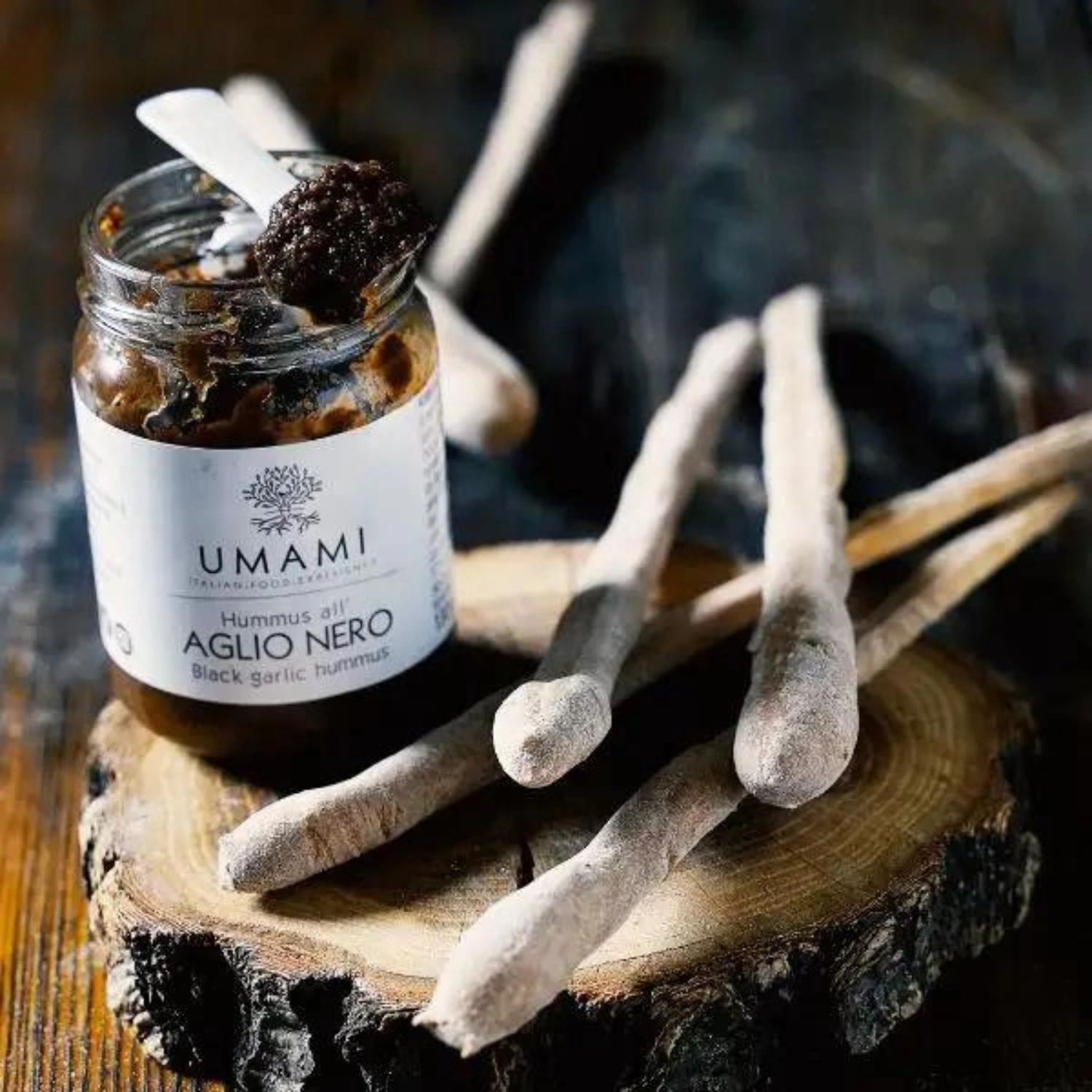 Hummus all'Aglio Nero - Umami 130 g 1 Hummus all'Aglio Nero - Umami 130 g 1