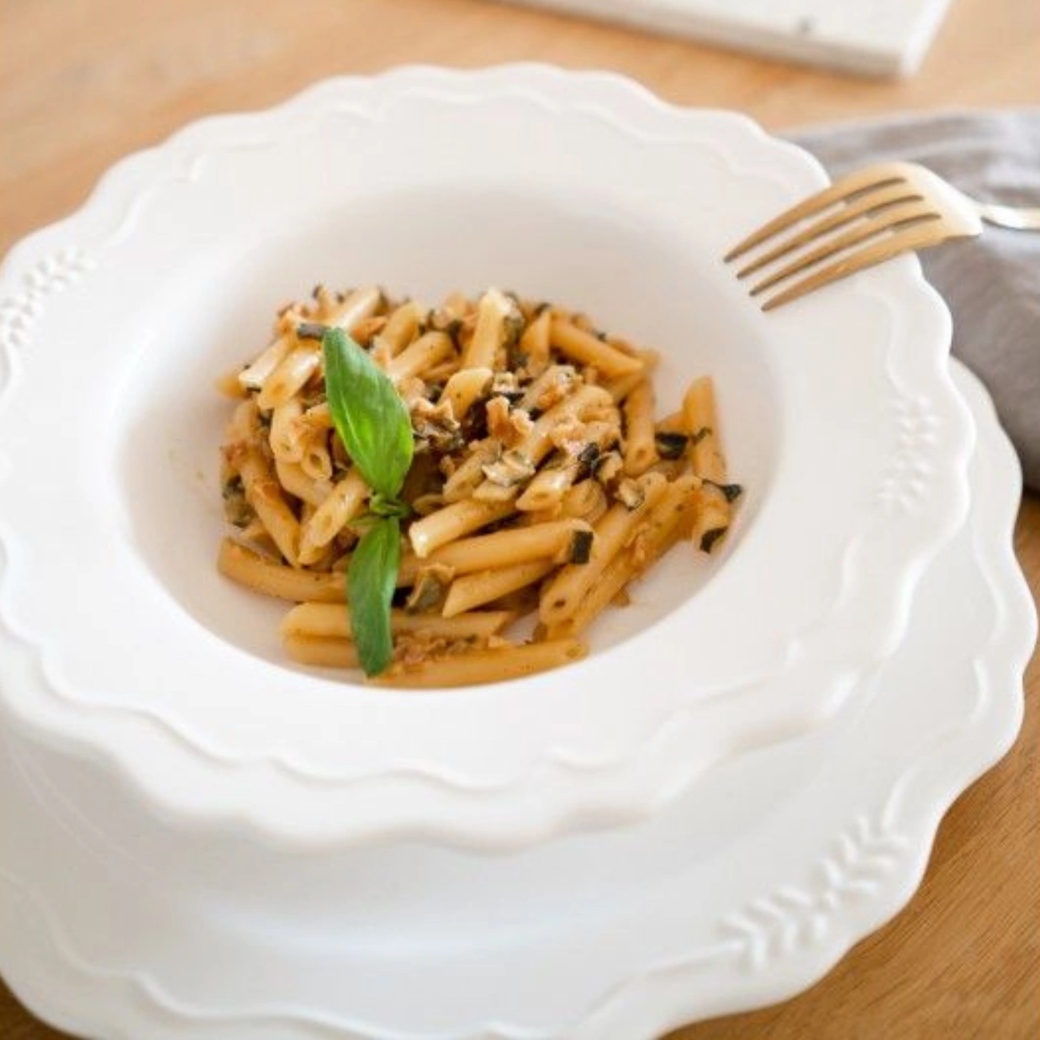 Pennette con Zucchine e Zafferano - Tiberino 200 g 1 Pennette con Zucchine e Zafferano - Tiberino 200 g 1