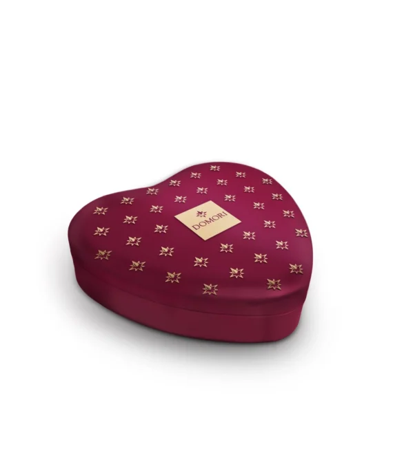 Cuori di cioccolato Criollo in confezione di latta