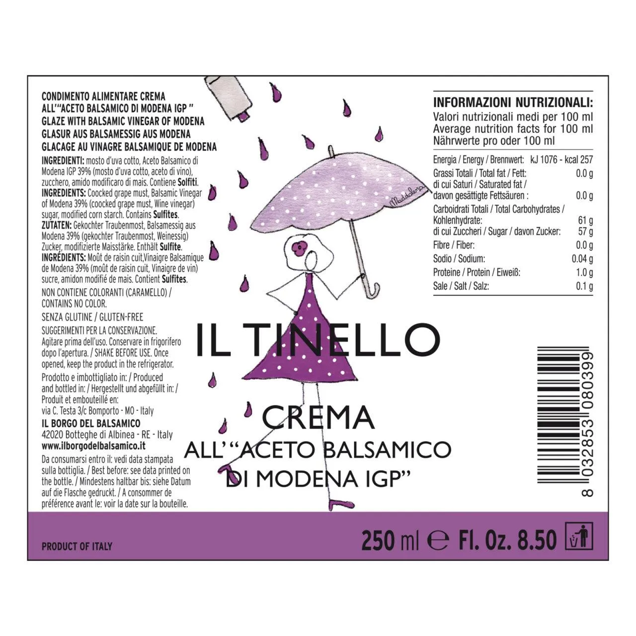 CREMA-ETICHETTA