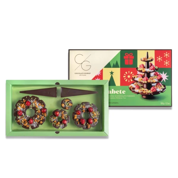 Albero Componibile di Cioccolato Fondente Ciocoabete - T'a Milano 150 g