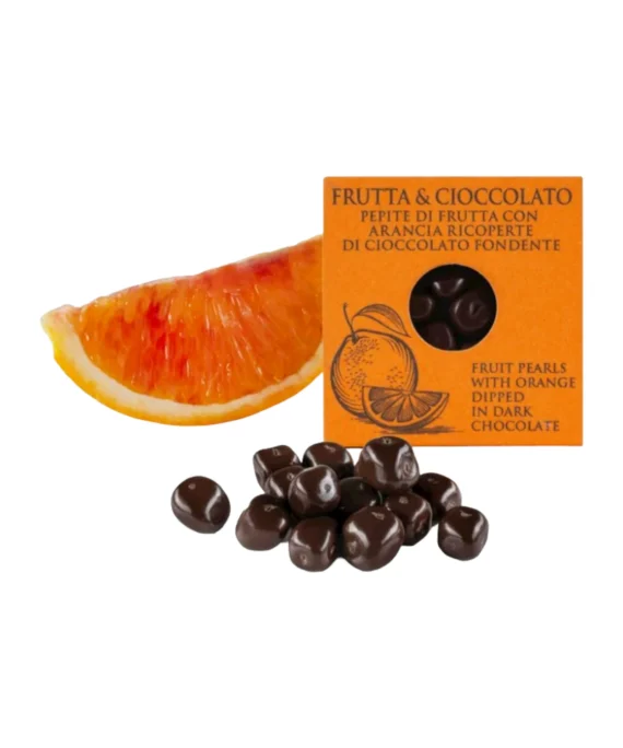 Dragées di Arancia rivestita di Cioccolato Fondente 66% - T'a Milano 60 g