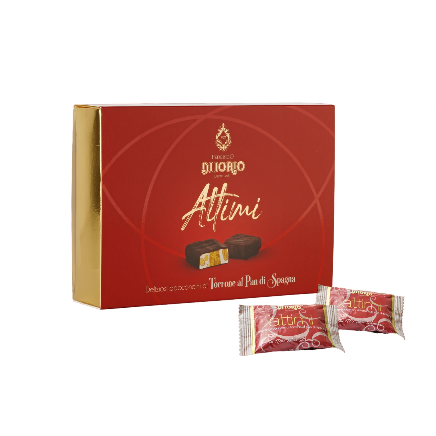 Torroncini al Pan di Spagna Attimi - Di Iorio 200 g Torroncini al Pan di Spagna Attimi - Di Iorio 200 g