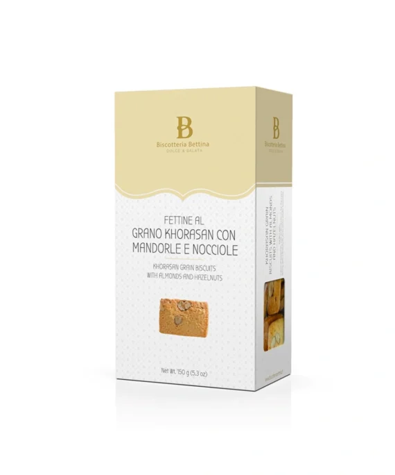 Biscotti al Grano Khorasan con Mandorle e Nocciole - Bettina 150 g