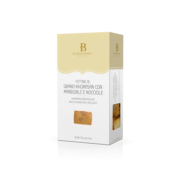 Biscotti al Grano Khorasan con Mandorle e Nocciole - Bettina 150 g