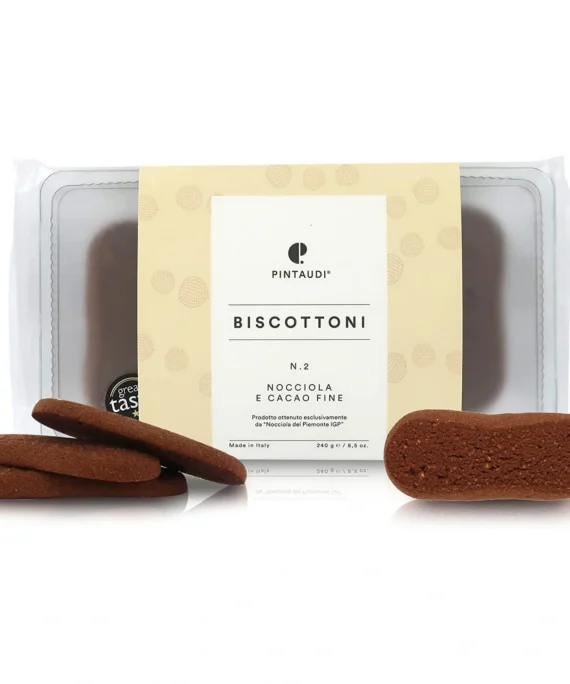 Biscottoni n. 2 Nocciola e Cacao Fine - Pintaudi 240 g