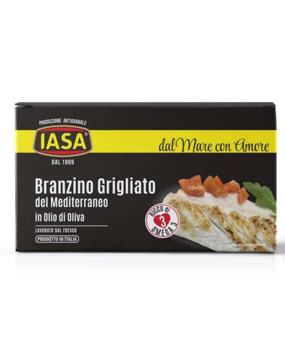 Branzino Grigliato del Mediterraneo in Olio d'Oliva - Iasa 145 g