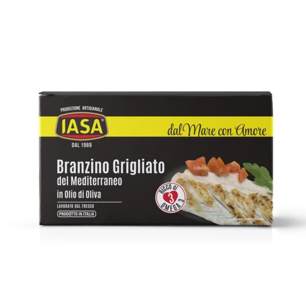 Branzino Grigliato del Mediterraneo in Olio d'Oliva - Iasa 145 g