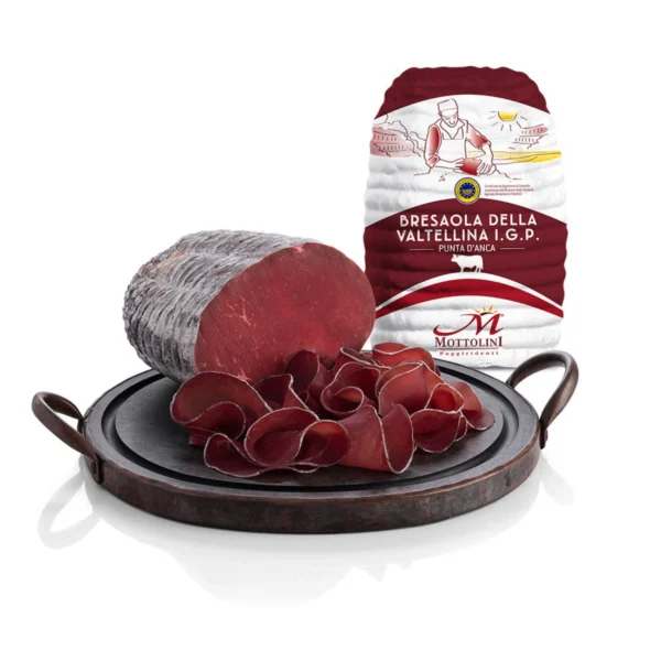 Bresaola della Valtellina IGP Punta d'Anca Sottovuoto - Salumificio Mottolini 2 Kg