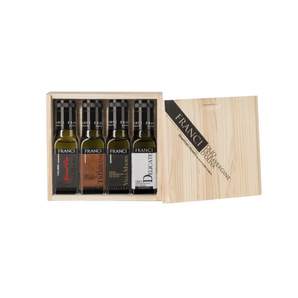 Cofanetto Degustazione di Olio EVO 'Selezione Franci' - Frantoio Franci 4x100 ml