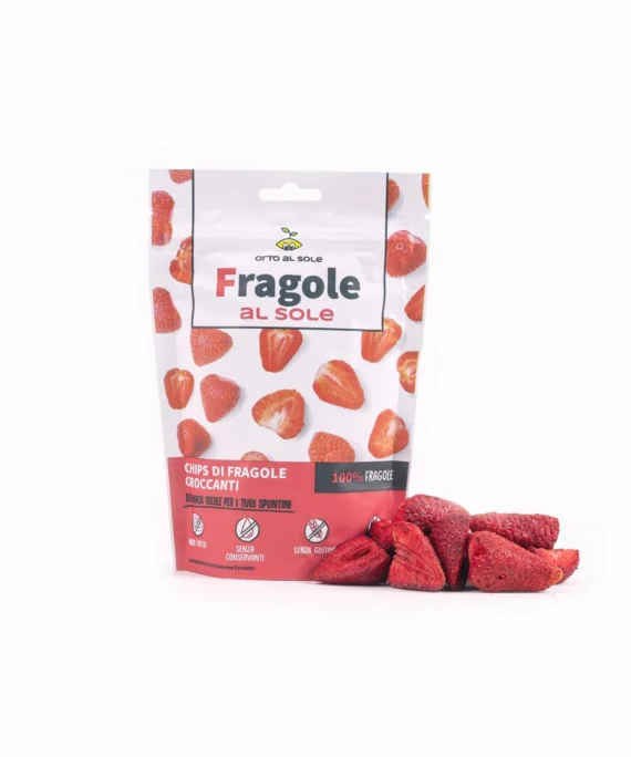 Chips di Fragole Disidratate - Orto al Sole 15 g