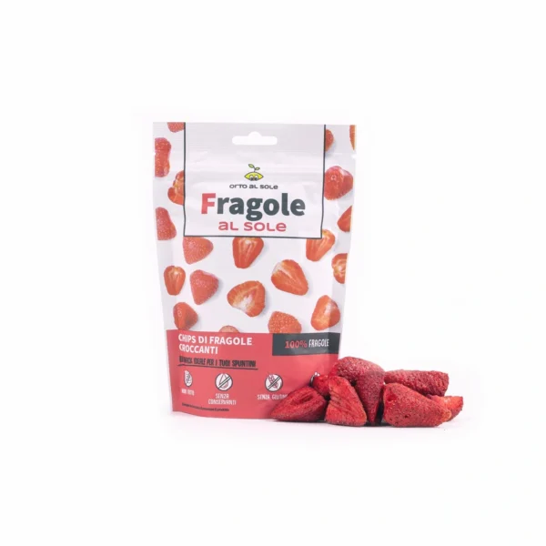 Chips di Fragole Disidratate - Orto al Sole 15 g