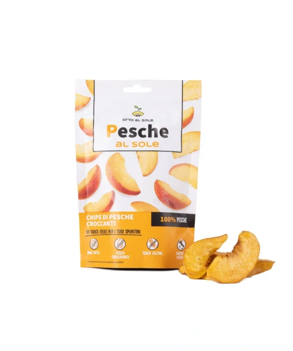 Chips di Pesche Disidratate - Orto al Sole 20 g