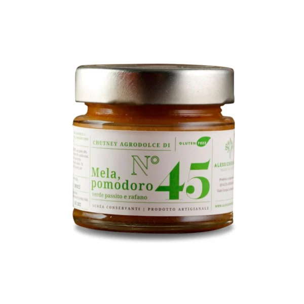 Chutney di Mele, Rafano e Pomodori Verdi n°45 - Brusadin 150 g