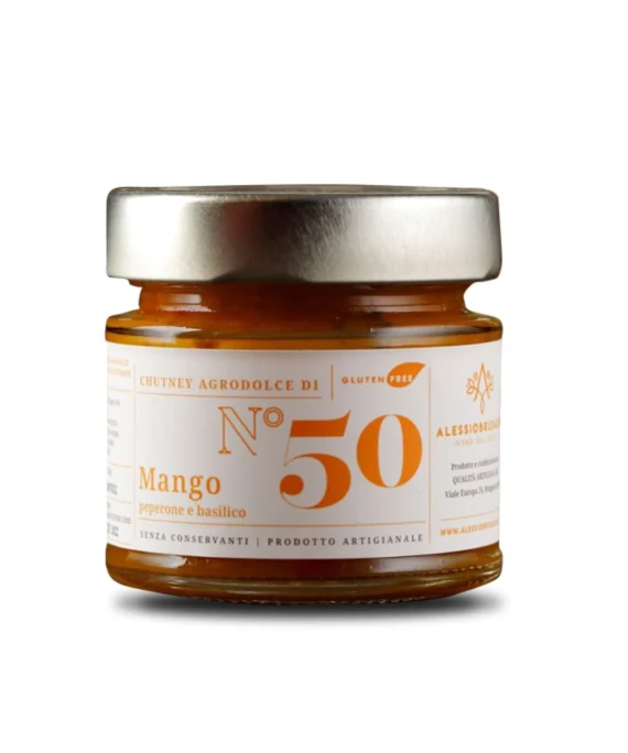 Chutney di Mango, Peperoni e Basilico n°50 - Brusadin 150 g