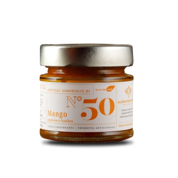 Chutney di Mango, Peperoni e Basilico n°50 - Brusadin 150 g