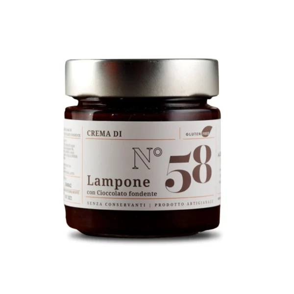 Crema di Lamponi e Cioccolato Fondente n°58 - Brusadin 270 g