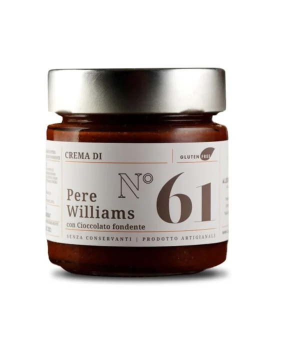Crema di Pere Williams e Cioccolato Fondente n°61 - Brusadin 270 g