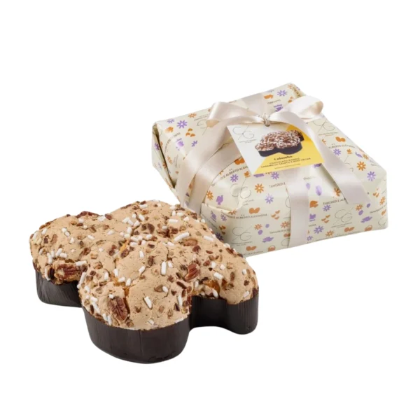 Colomba con Cioccolato Bianco Caramello Salato e Noci Pecan - T'a Milano 750 g