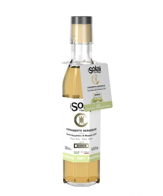 Condimento Agrodolce Bianco a base di Aceto Balsamico di Modena - Acetaia Cazzola e Fiorini 250 ml