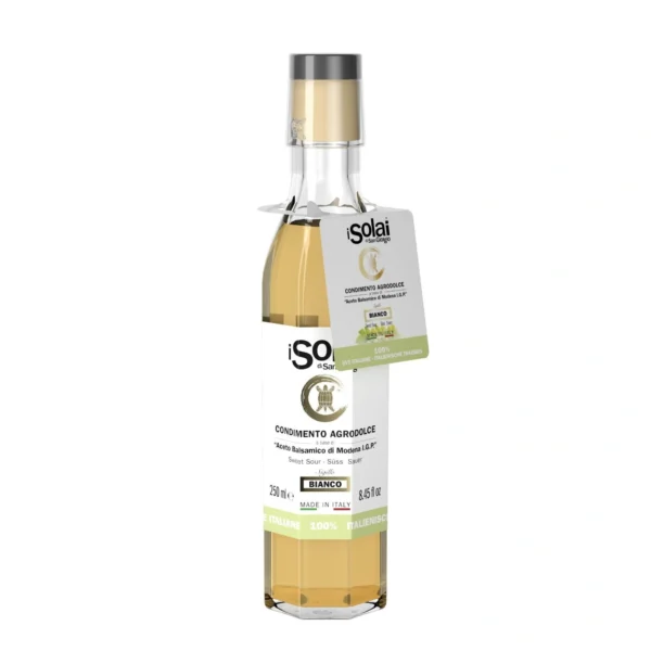 Condimento Agrodolce Bianco a base di Aceto Balsamico di Modena - Acetaia Cazzola e Fiorini 250 ml