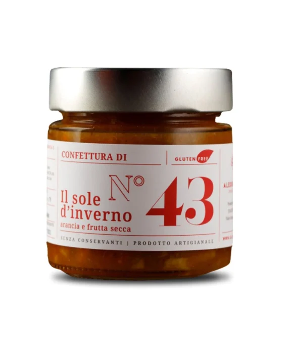 Confettura Il sole d'inverno, Arancia e Frutta Secca n°43 - Brusadin 270 g