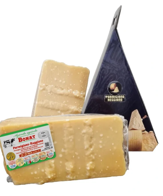 Confezione Parmigiano Reggiano Gran Riserva Bonat (1kg 26/28 mesi e 1kg 16 mesi)