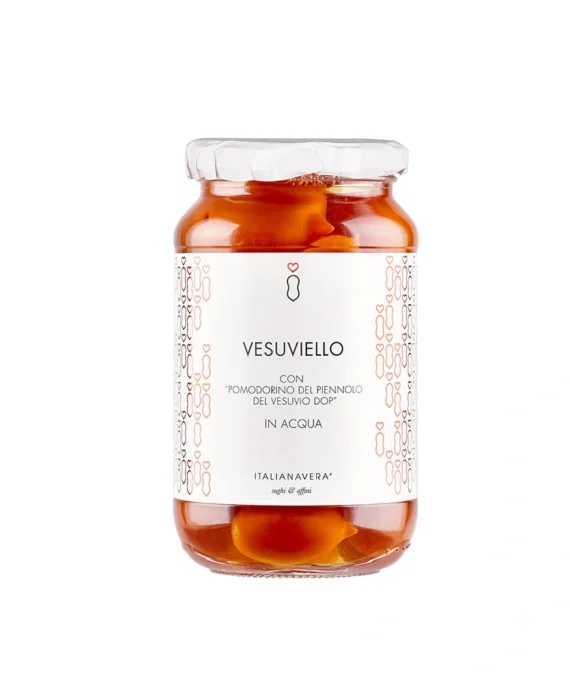 Pomodoro Vesuviello del Piennolo del Vesuvio DOP in Acqua - Italianavera 520 g