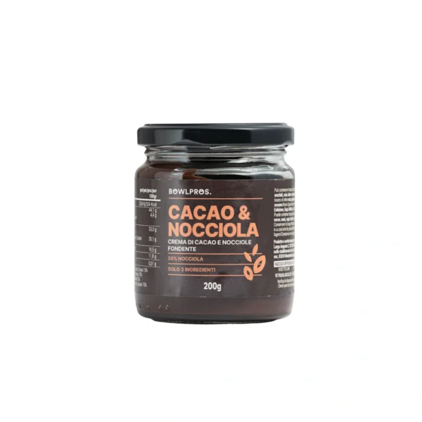Crema Cacao & Nocciole Fondente - Bowlpros 200 g