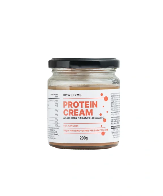 Crema Proteica Arachidi e Caramello Salato - Bowlpros 200 g