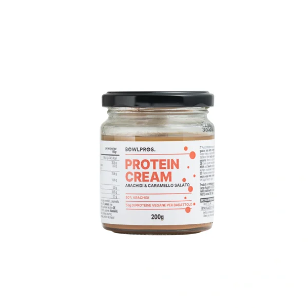 Crema Proteica Arachidi e Caramello Salato - Bowlpros 200 g