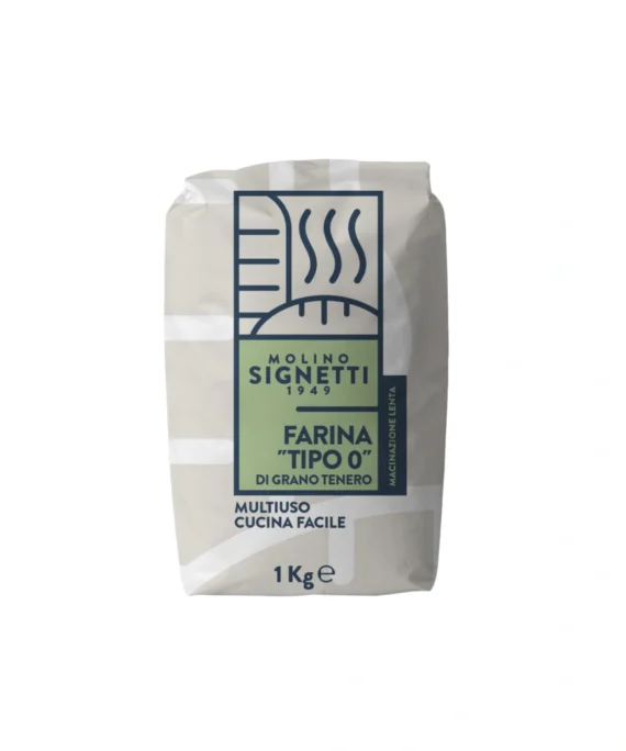 Farina di Grano Tenero tipo 0 Multiuso - Molino Signetti 1 Kg