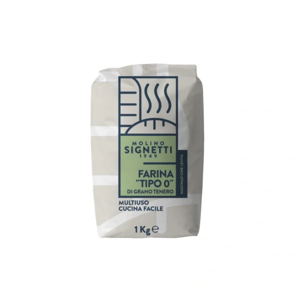 Farina di Grano Tenero tipo 0 Multiuso - Molino Signetti 1 Kg