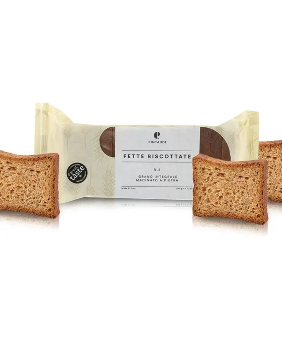 Fette Biscottate n. 2 Grano Integrale Macinato a Pietra - Pintaudi 200 g