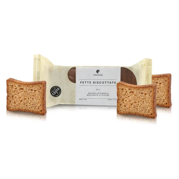 Fette Biscottate n. 2 Grano Integrale Macinato a Pietra - Pintaudi 200 g