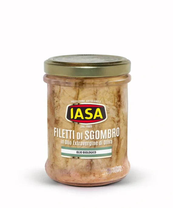 Filetti di Sgombro in Olio Extravergine d'Oliva BIO - Iasa 200 g